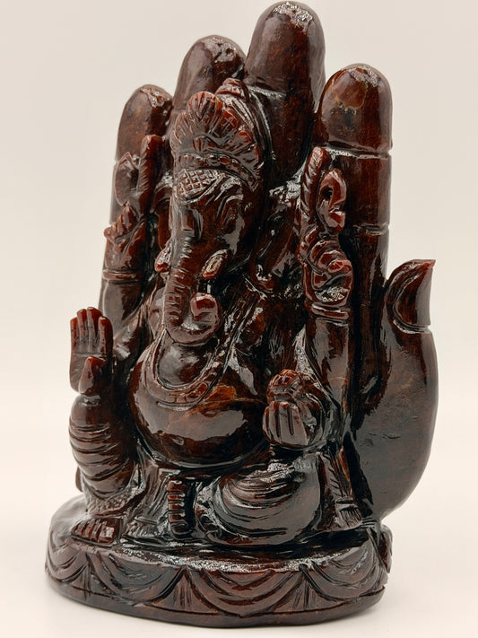 Garnet Hamsa & Ganesha Altar