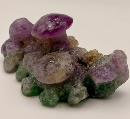 Rainbow Fluorite Mushrooms