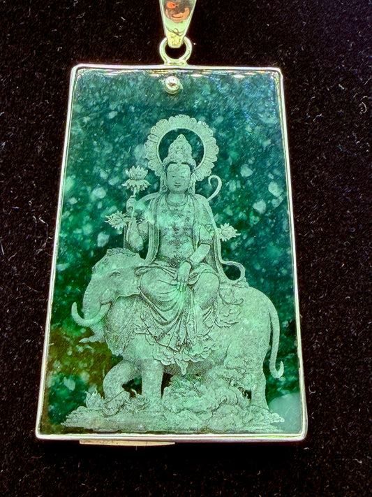 Jade Quan Yin Pendant
