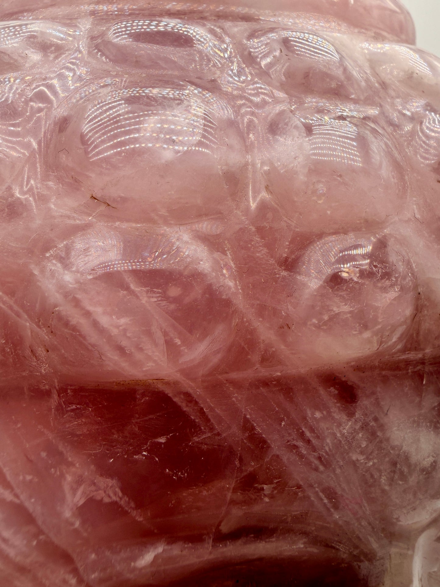 Giant Rose Quartz Buddha Head Altar