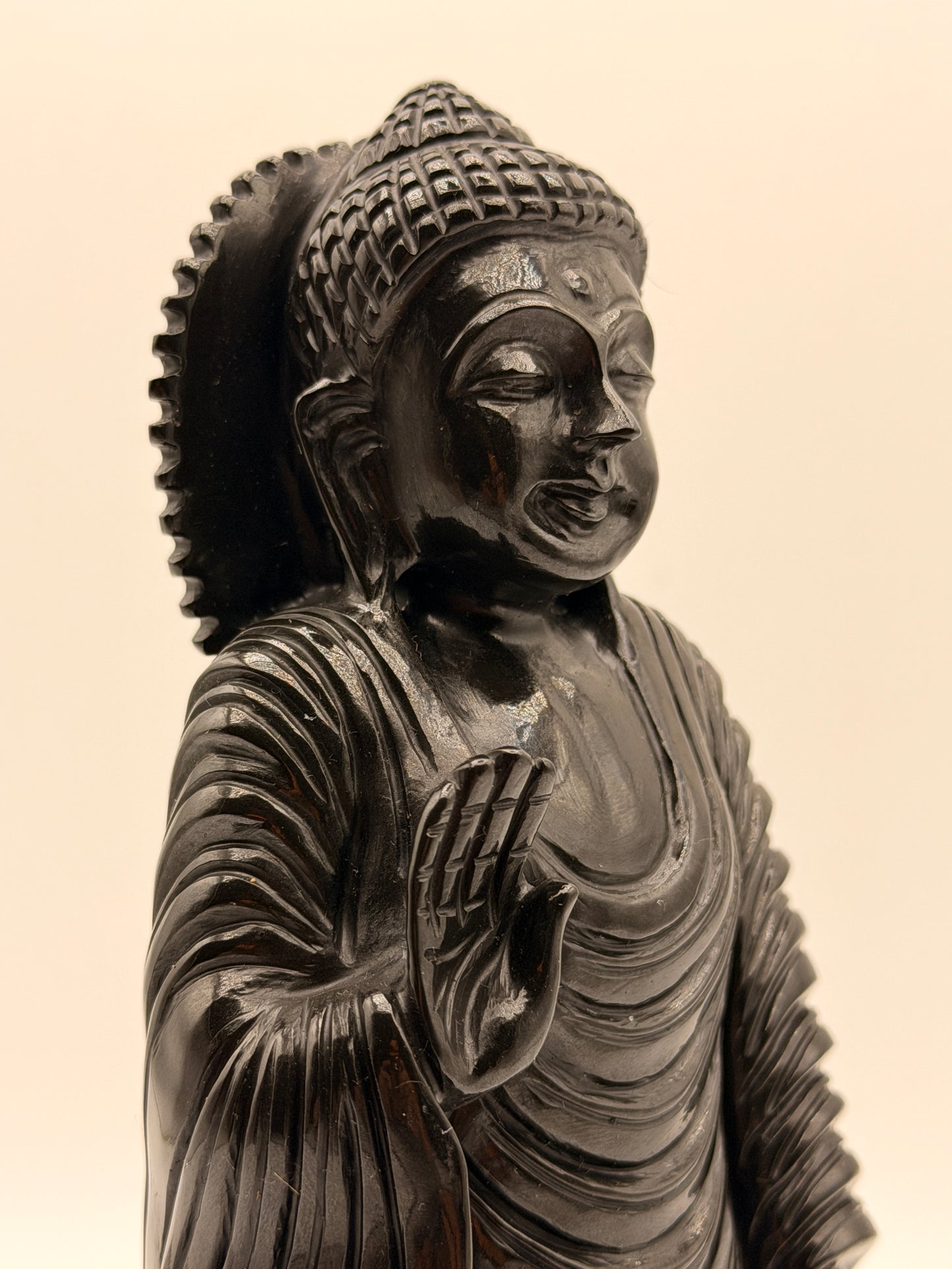 Black Tourmaline Buddha of Balance Altar
