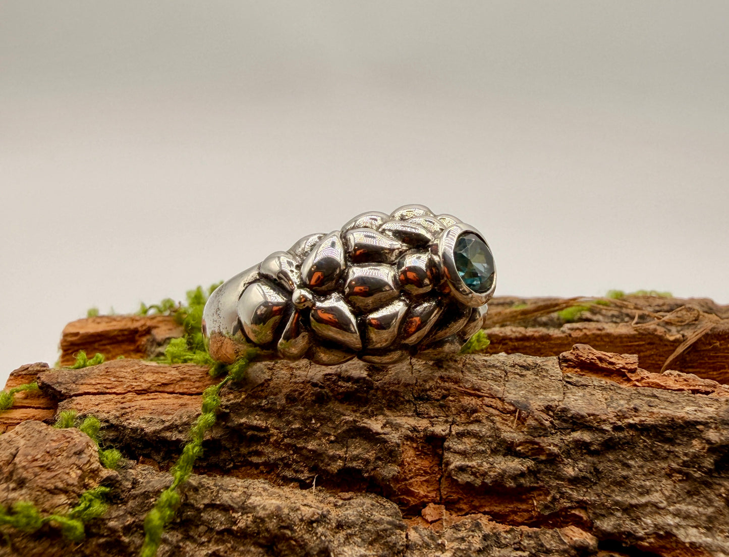 Blue Zircon Ring