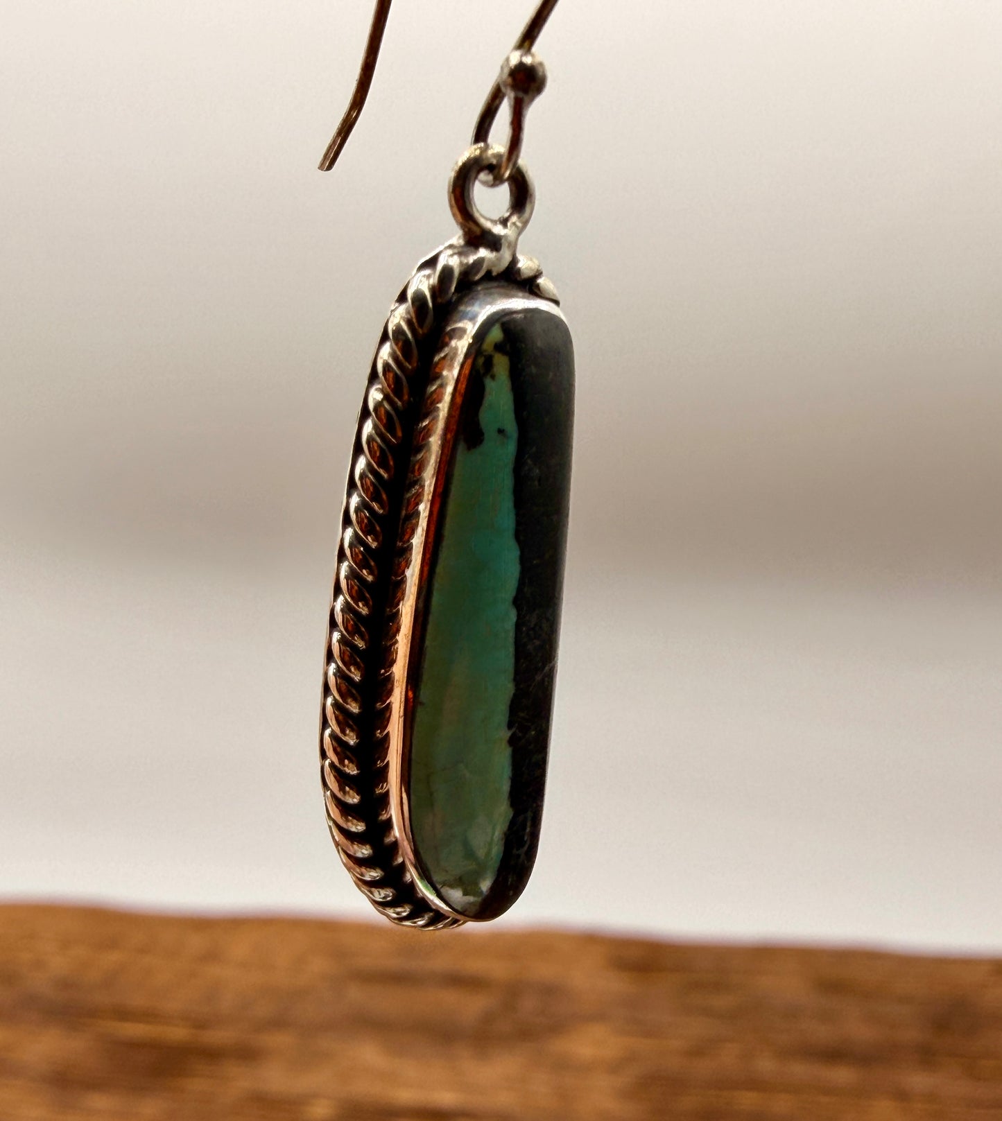 Blackjack Turquoise Dangle Earrings