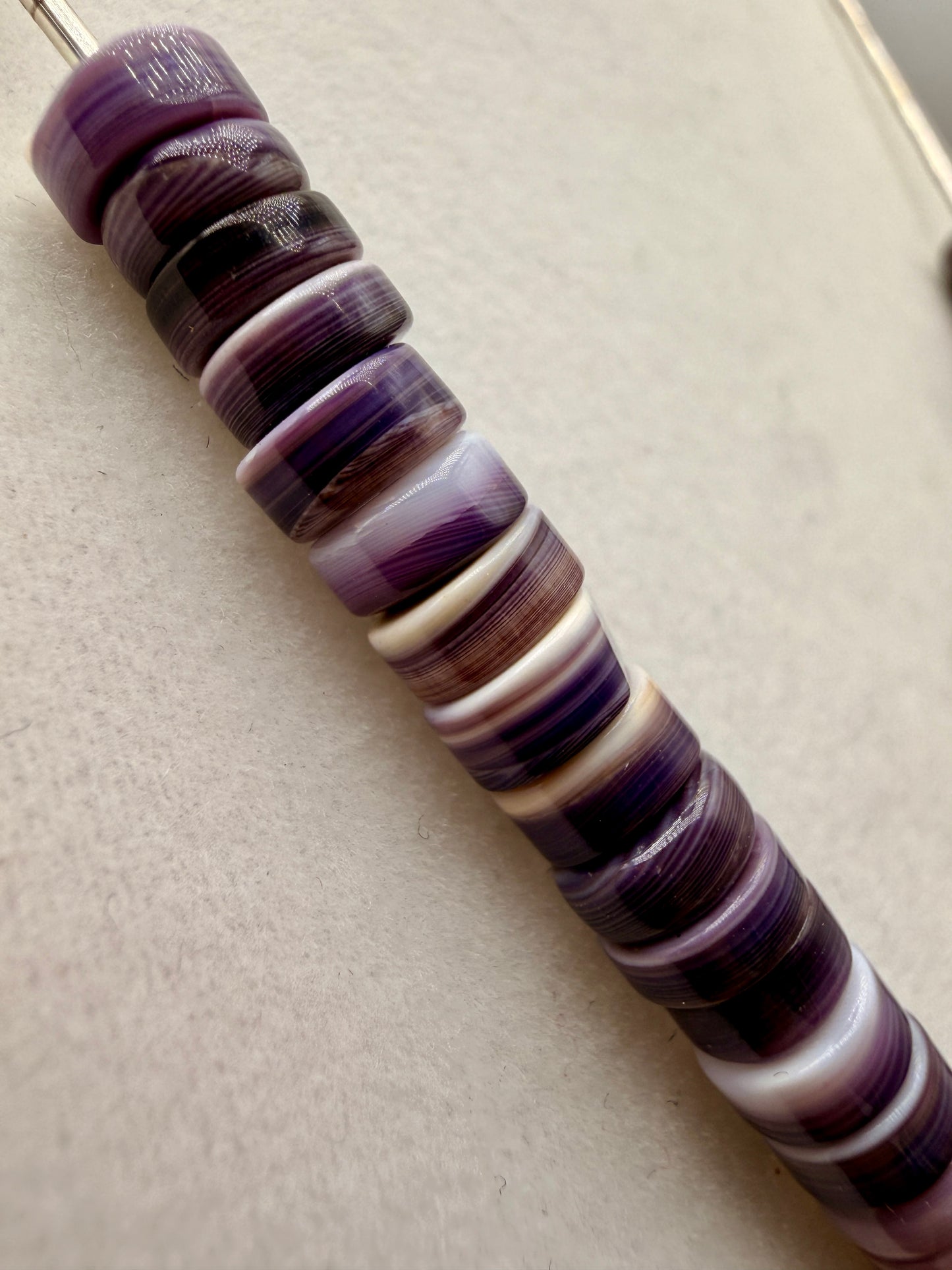 Wampum Shell & Silver Squash blossom Necklace