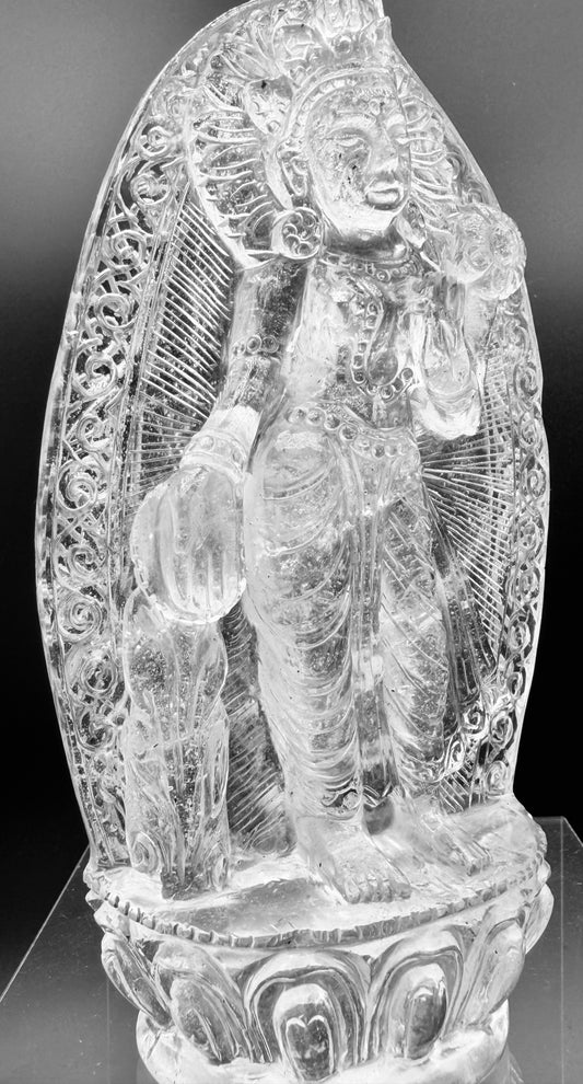 Himalayan Clear Quartz Tara Statue – Blessing Altar