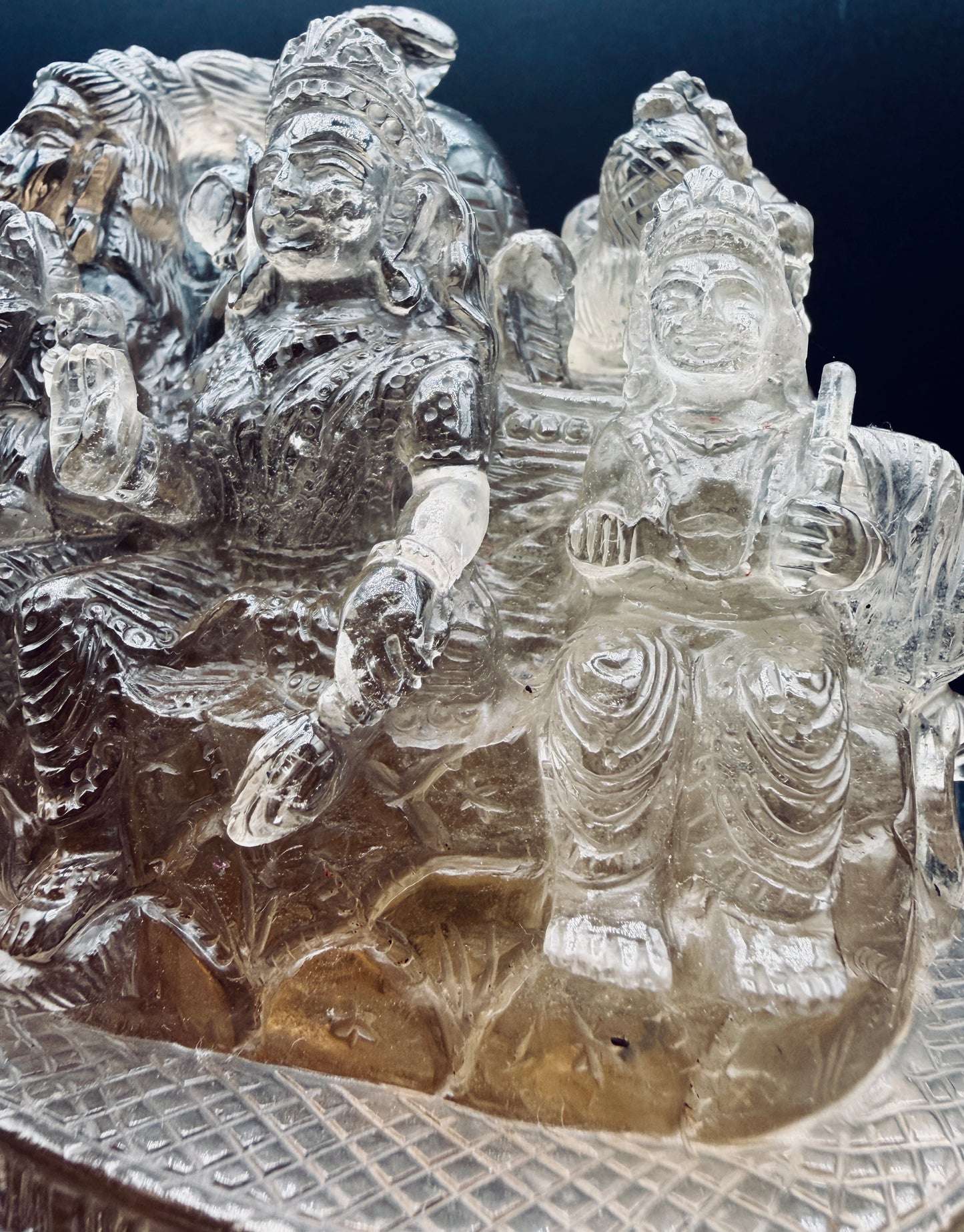 Smokey Quartz Crystal Family of Gods Altar