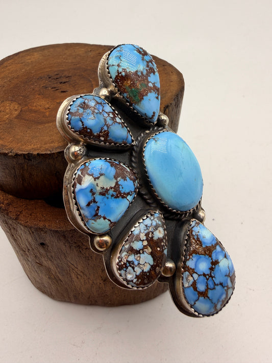 Boyd Ashley Golden Hills Turquoise Sterling Silver Statement Ring | Native American