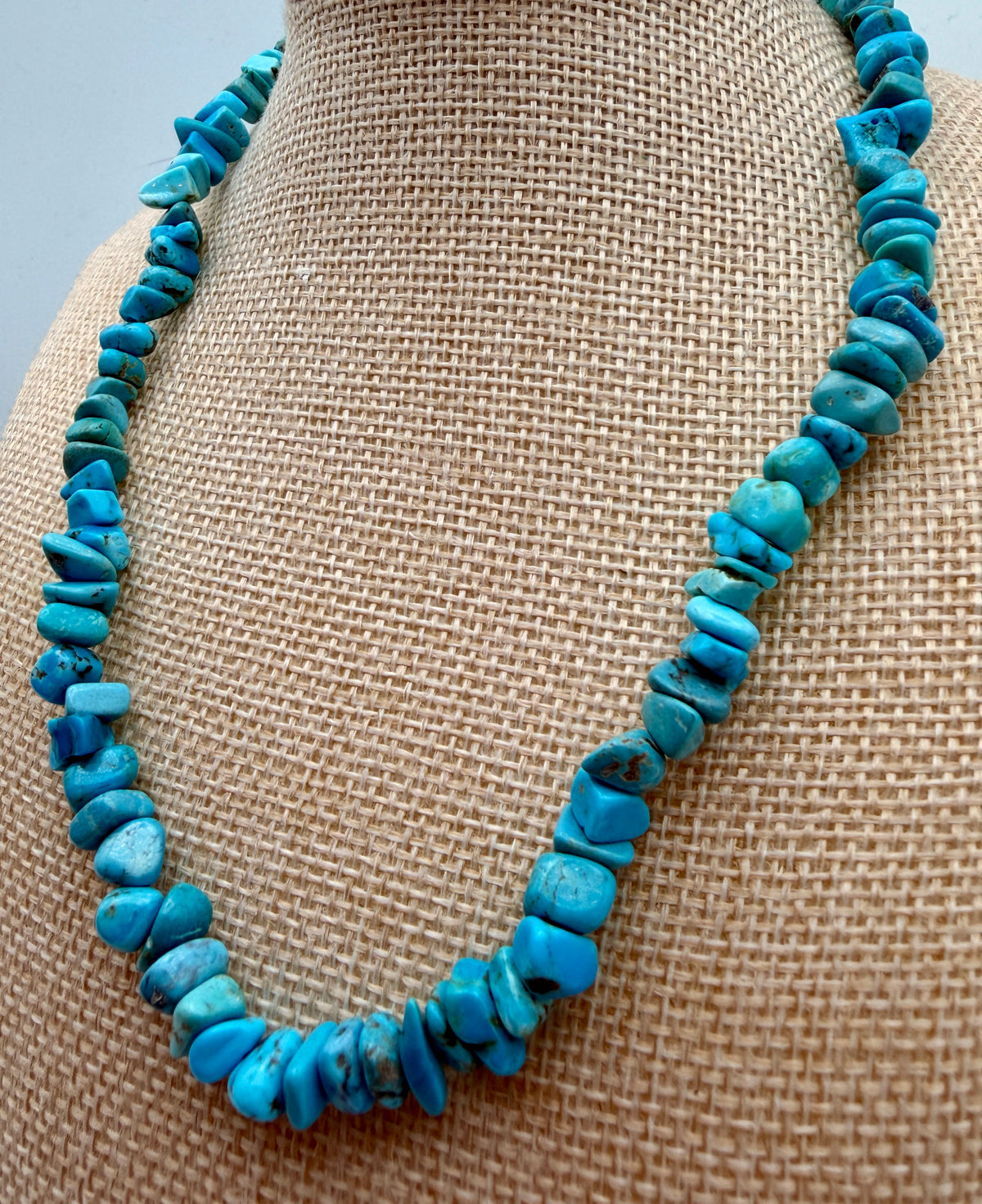 Sleeping Beauty Turquoise Sterling Silver 16" Necklace