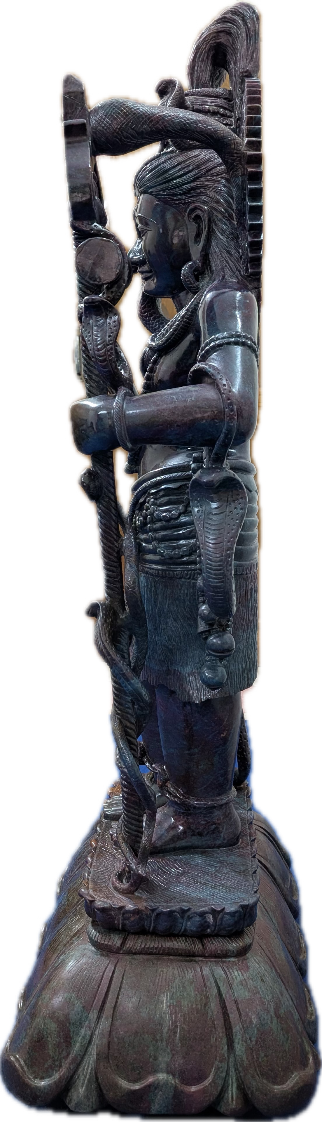 Monumental 4-Foot Ruby Kyanite Shiva Sculpture — 180 kg