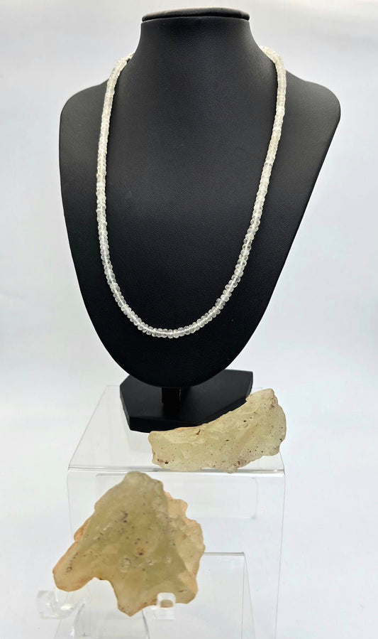 Libyan Desert Glass Faceted Necklaces