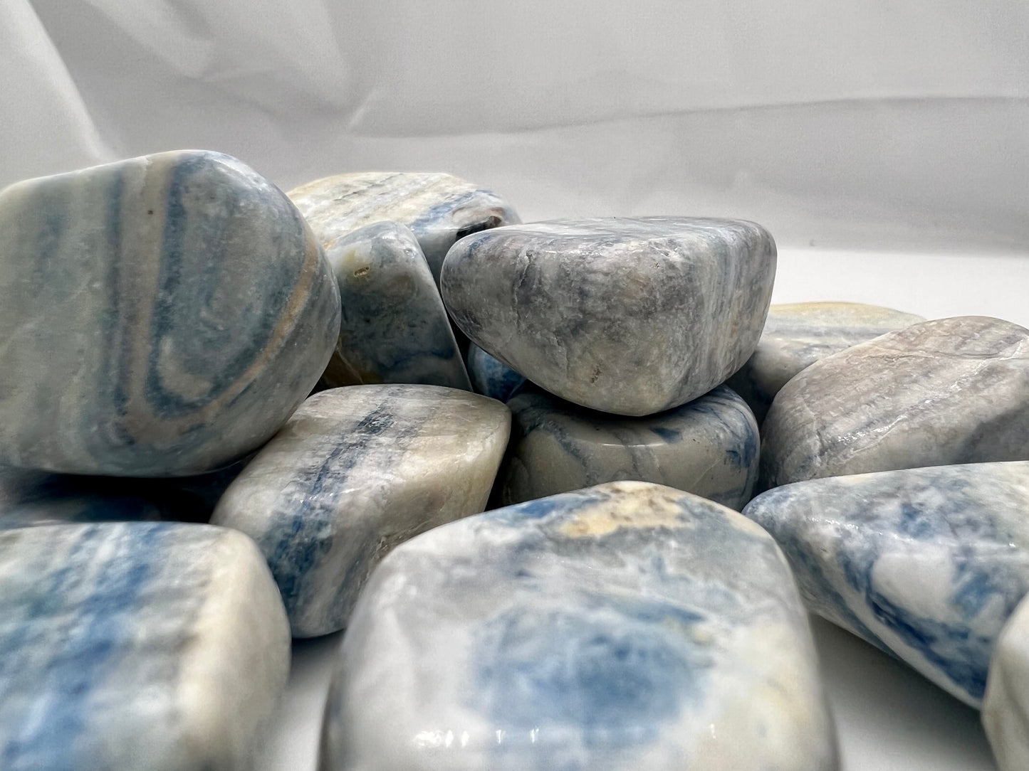 Blue Scheelite Tumbled stones
