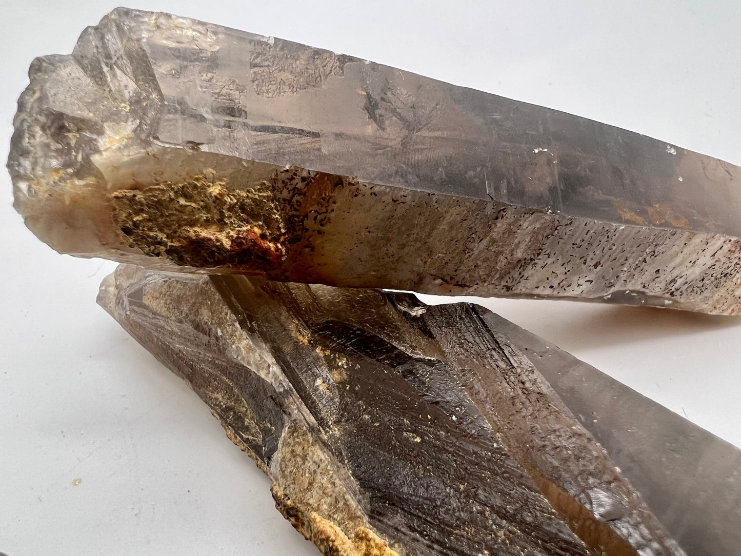 Lemurian Smokey Quartz Laser Wands