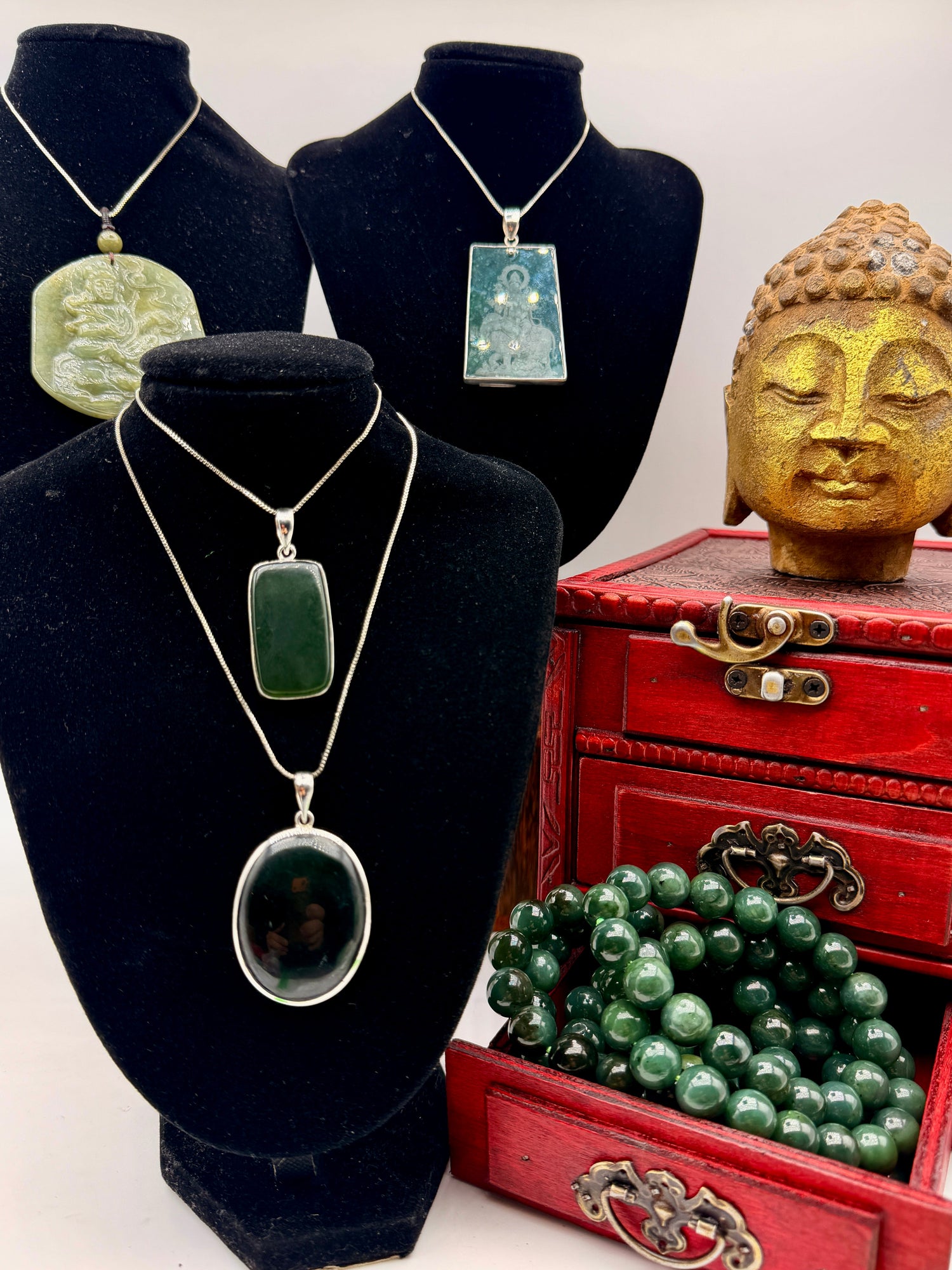 Handcrafted jade jewelry
