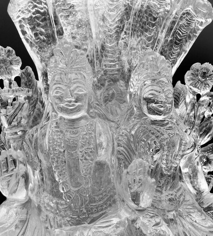 Hand-Carved Crystal Lakshmi Statues & Altars