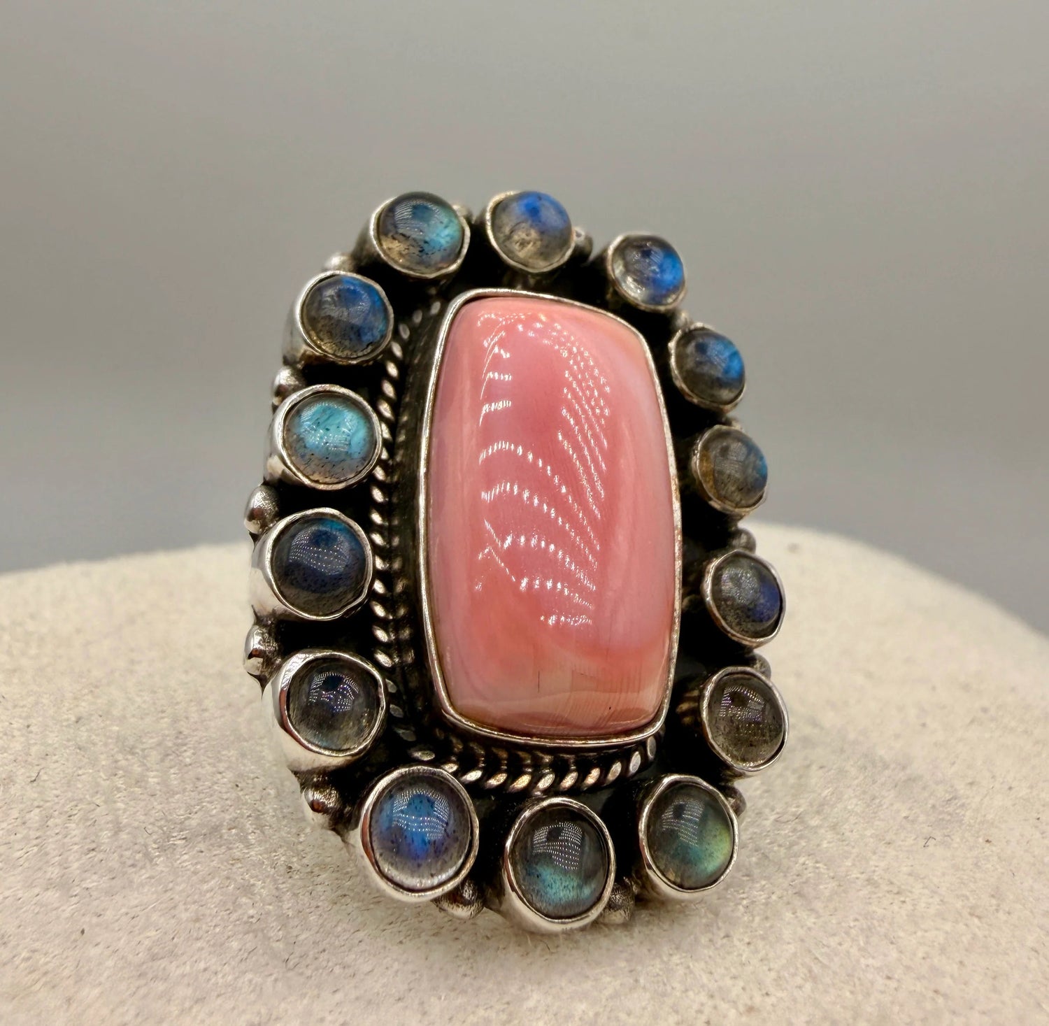 Pink Conch Shell sterling silver Native American and Southwestern-style jewelry at Lifted Realm.