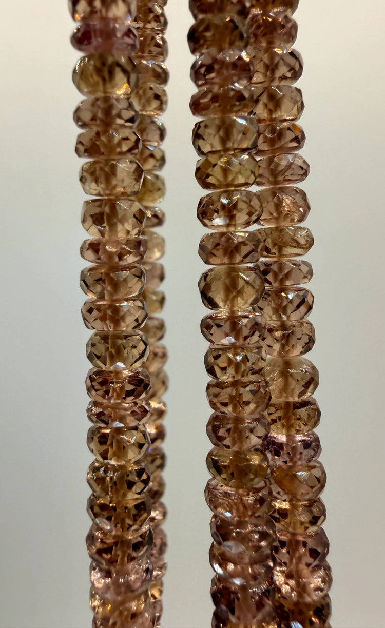 Faceted gemstone statement necklace