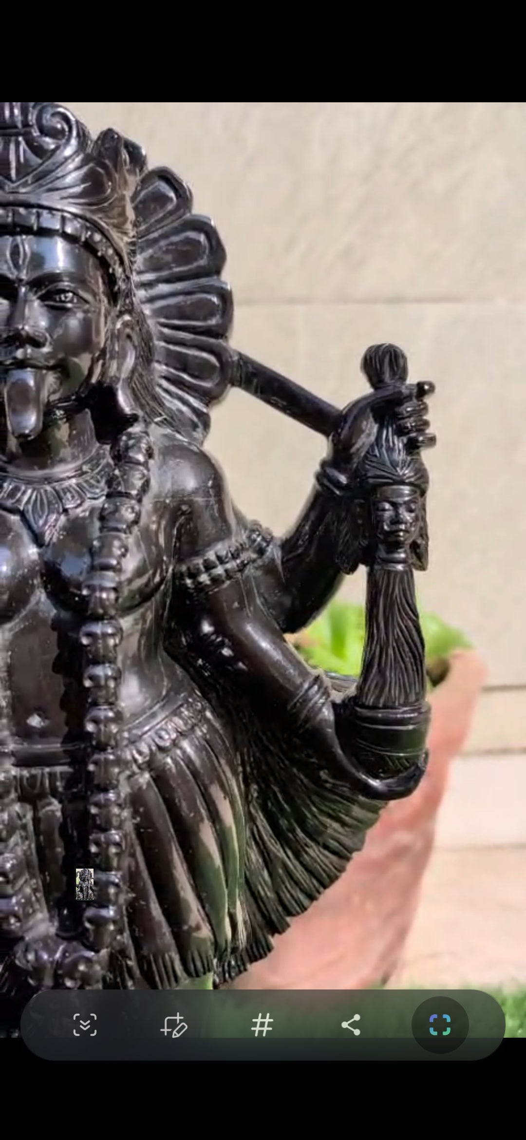 Black Agate Kali Altar