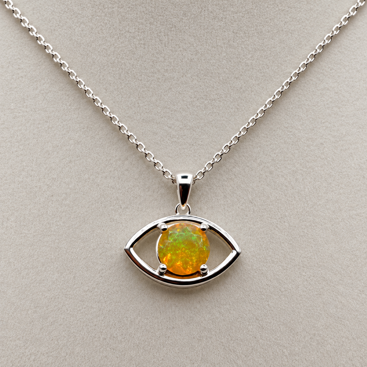 natural opal eye pendant #2