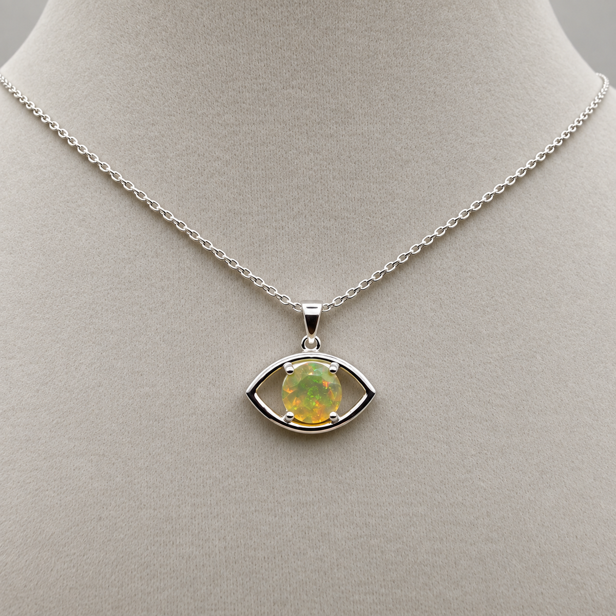 natural opal eye pendant #1