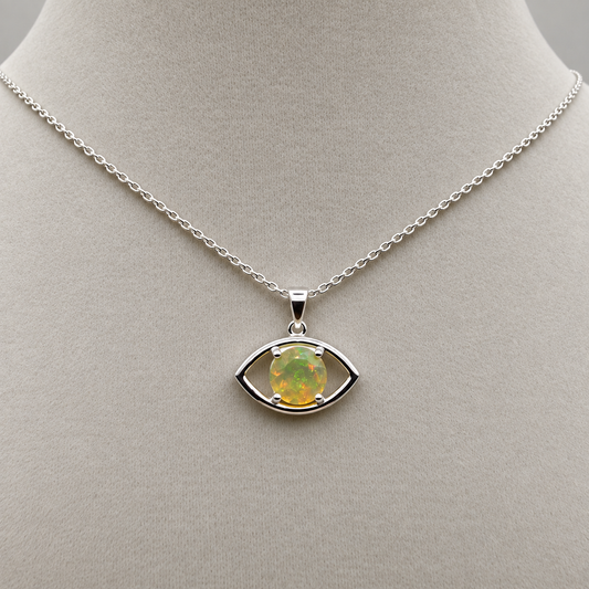 natural opal eye pendant #1
