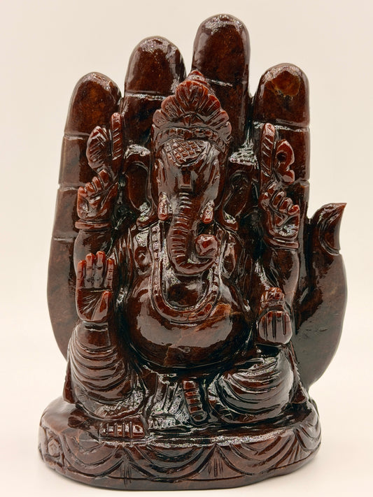 Garnet Hamsa & Ganesha Altar