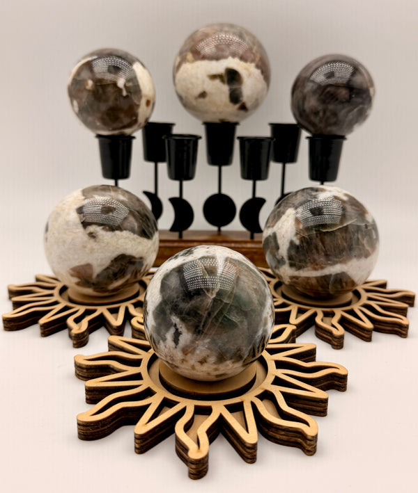 Cat's eye Moonstone Orbs