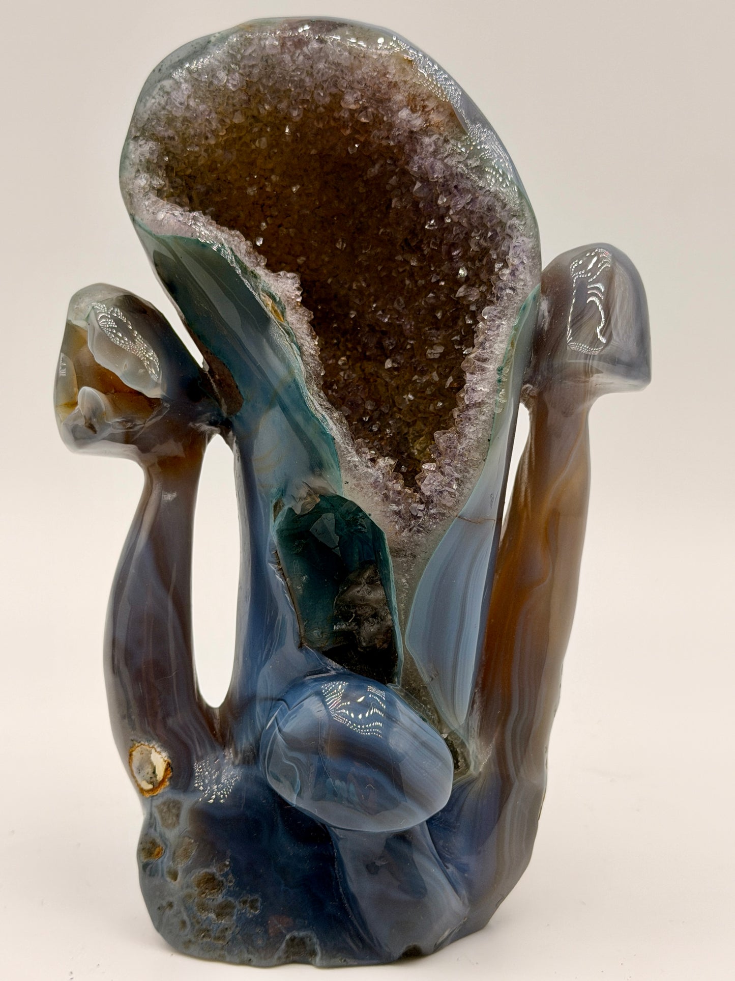 Blue Chalcedony Mushrooms