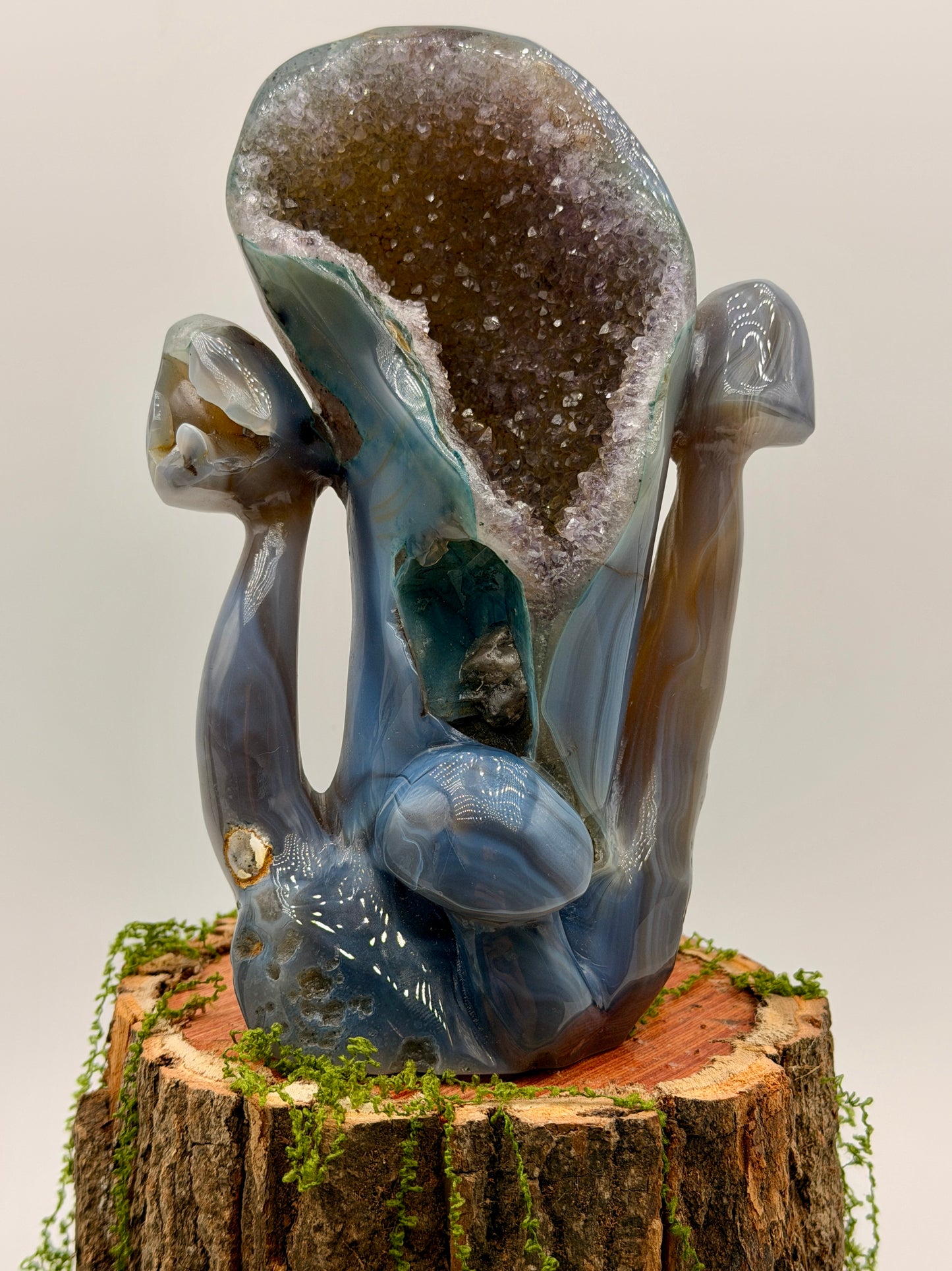 Blue Chalcedony Mushrooms
