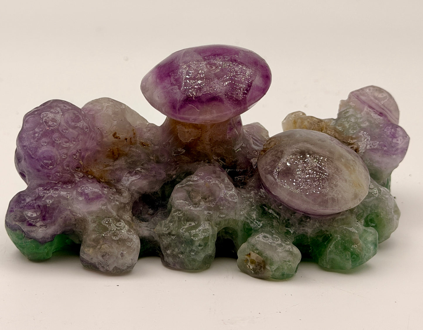 Rainbow Fluorite Mushrooms