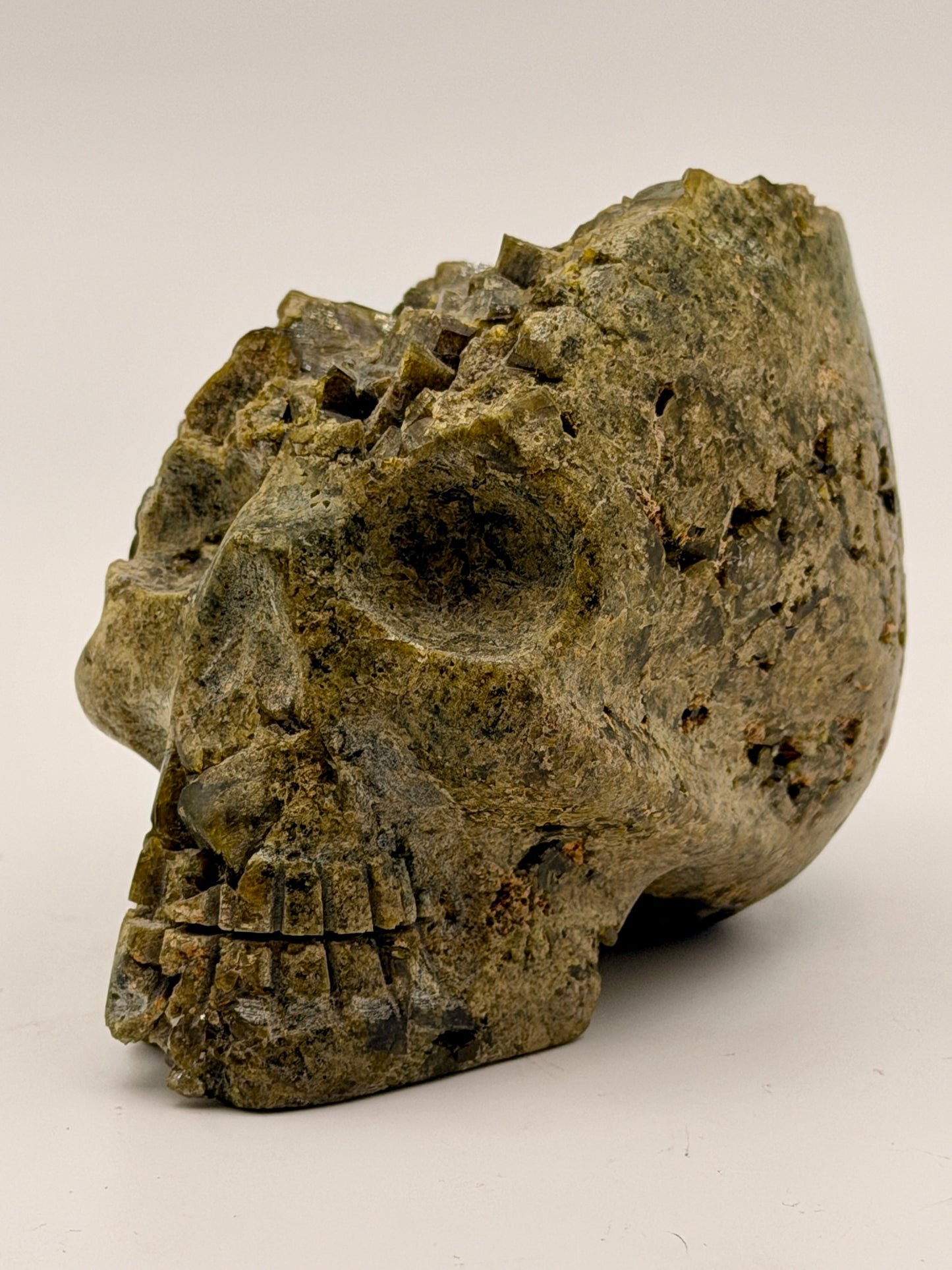 Epidote Skull