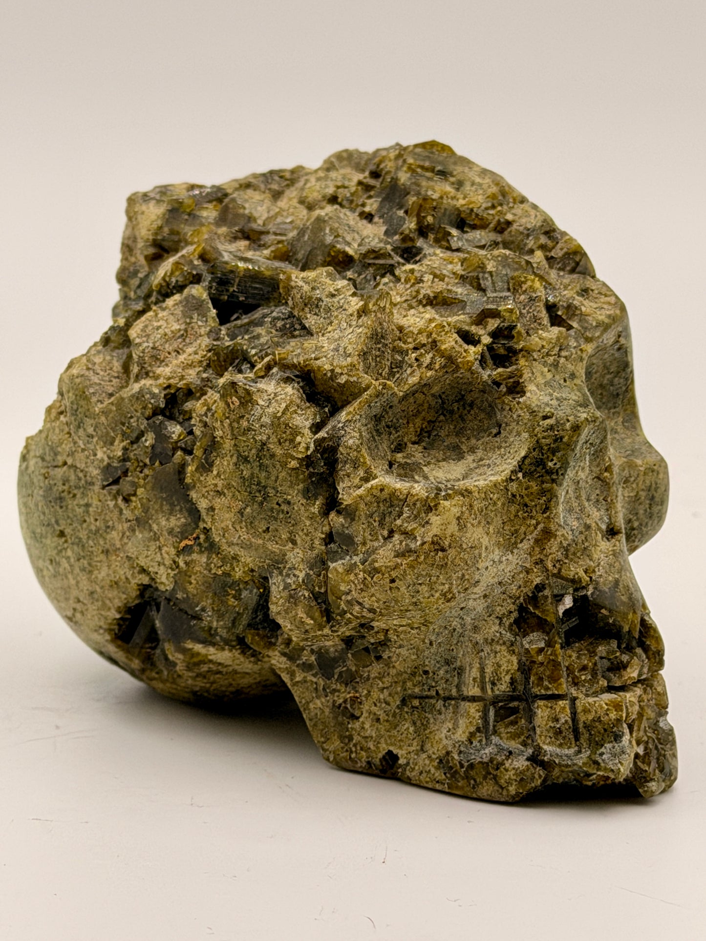 Epidote Skull