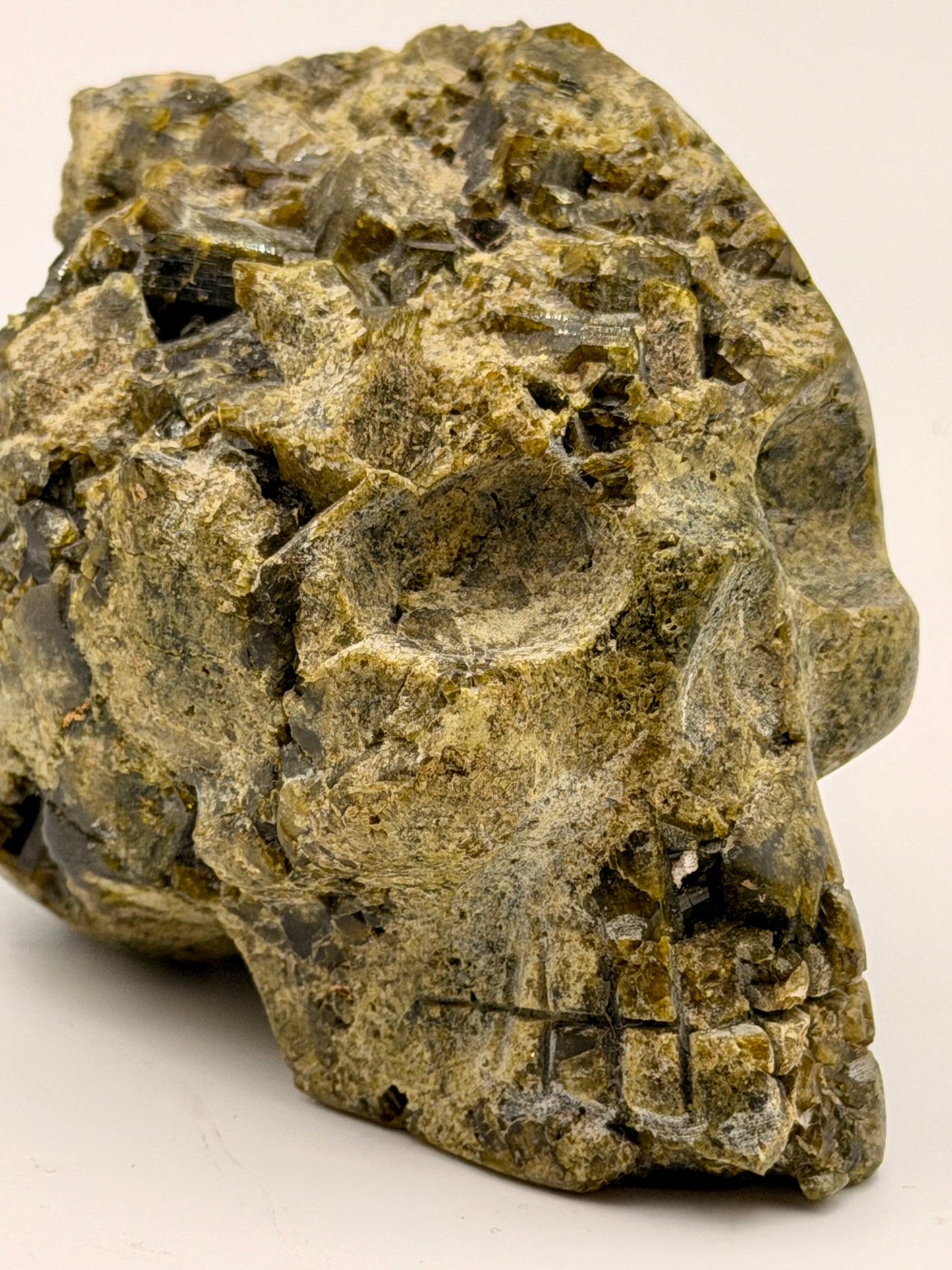 Epidote Skull