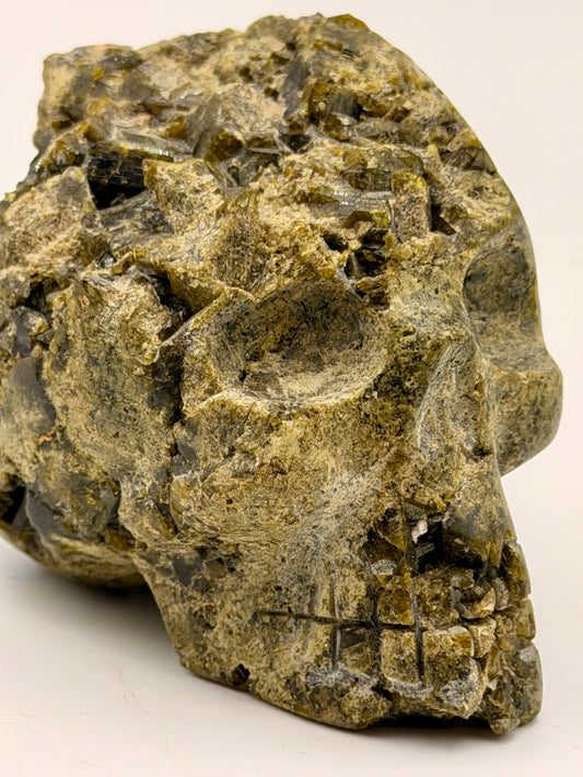 Epidote Skull