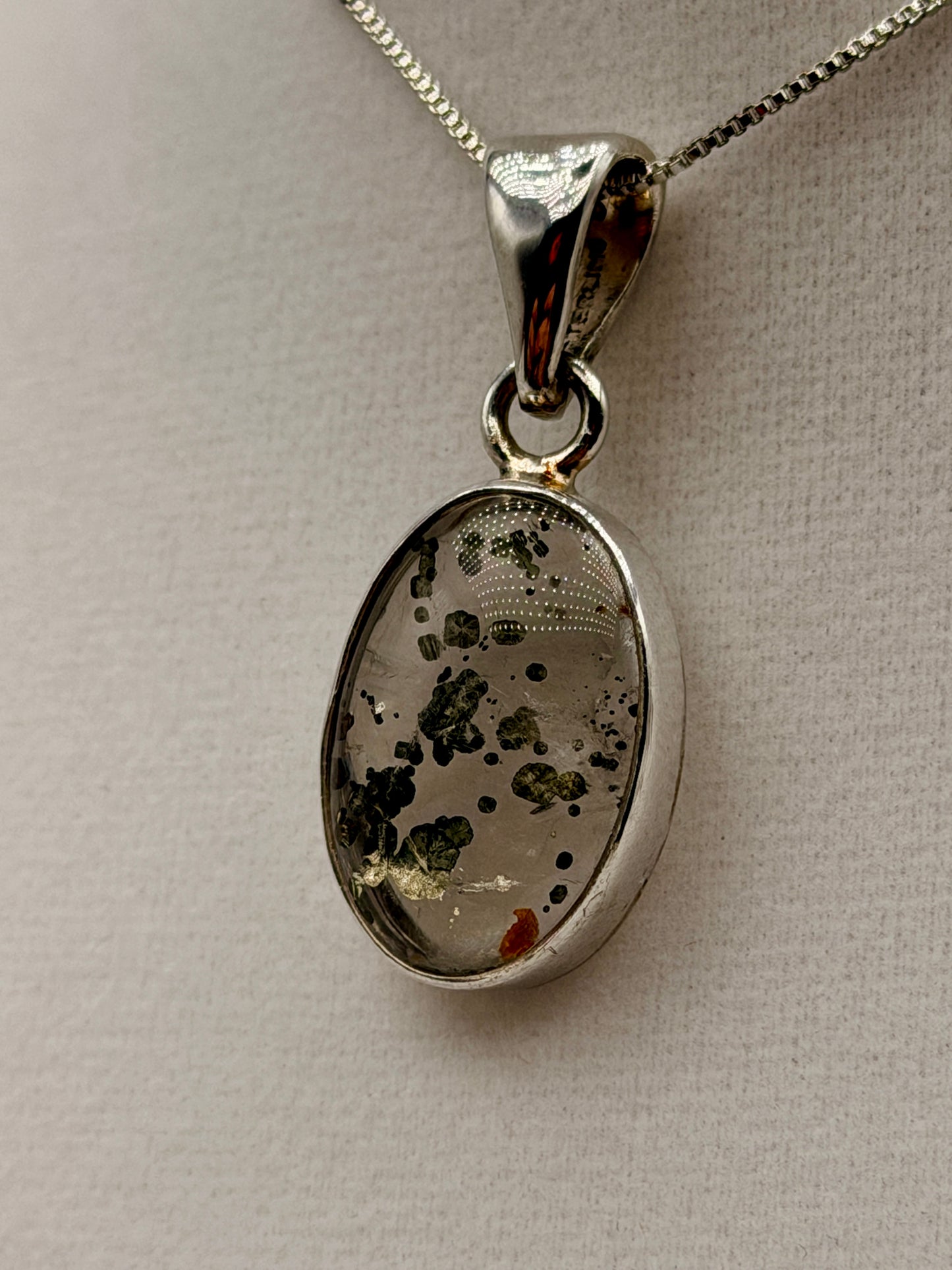 Pyrite & Chlorite Quartz pendant