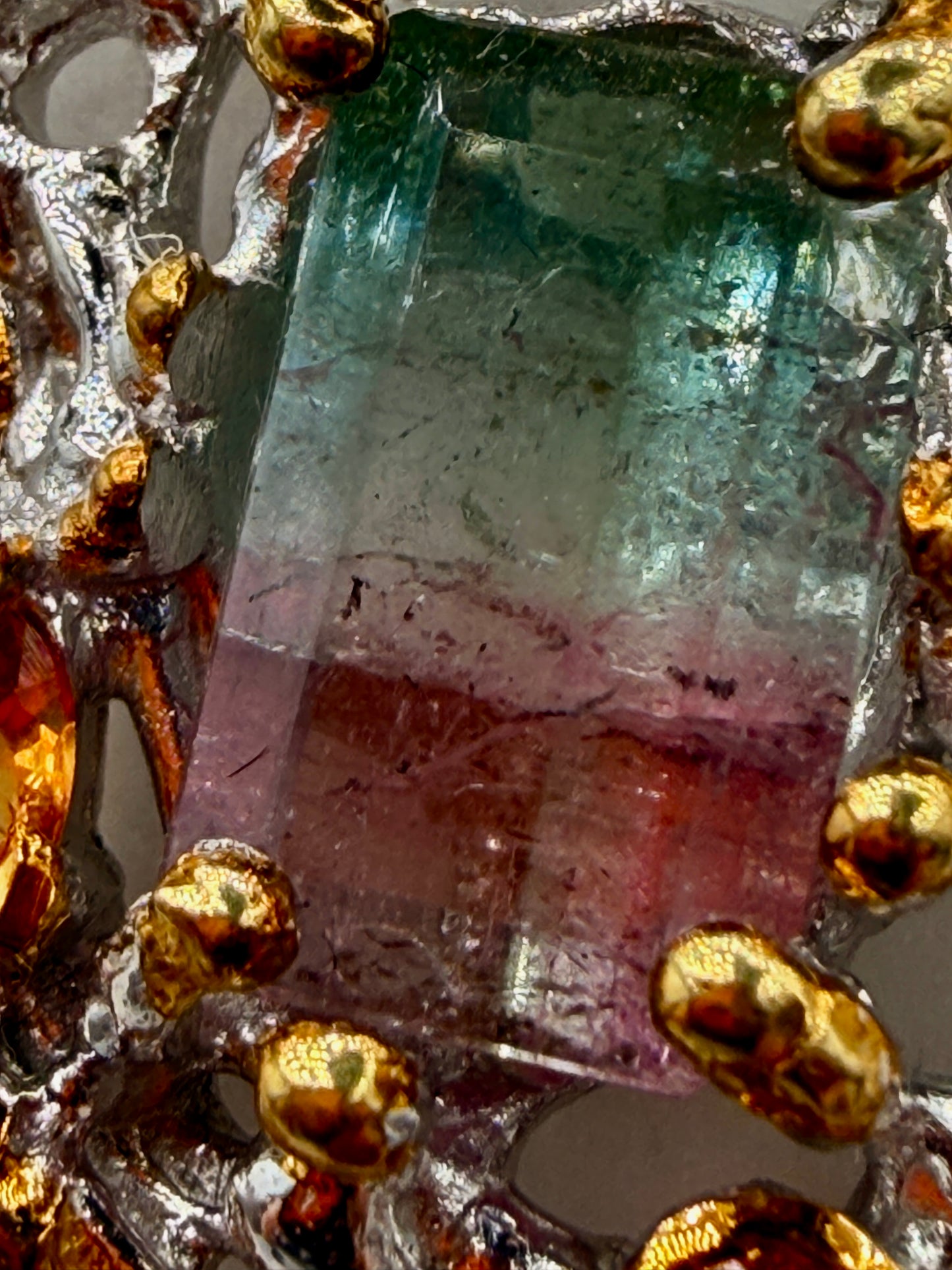 Watermelon Tourmaline Pendants