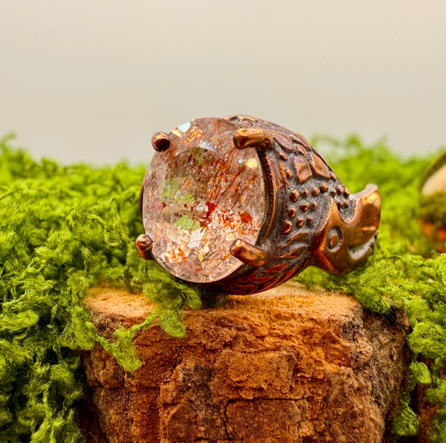 Lepidocrocite in Quartz Rings