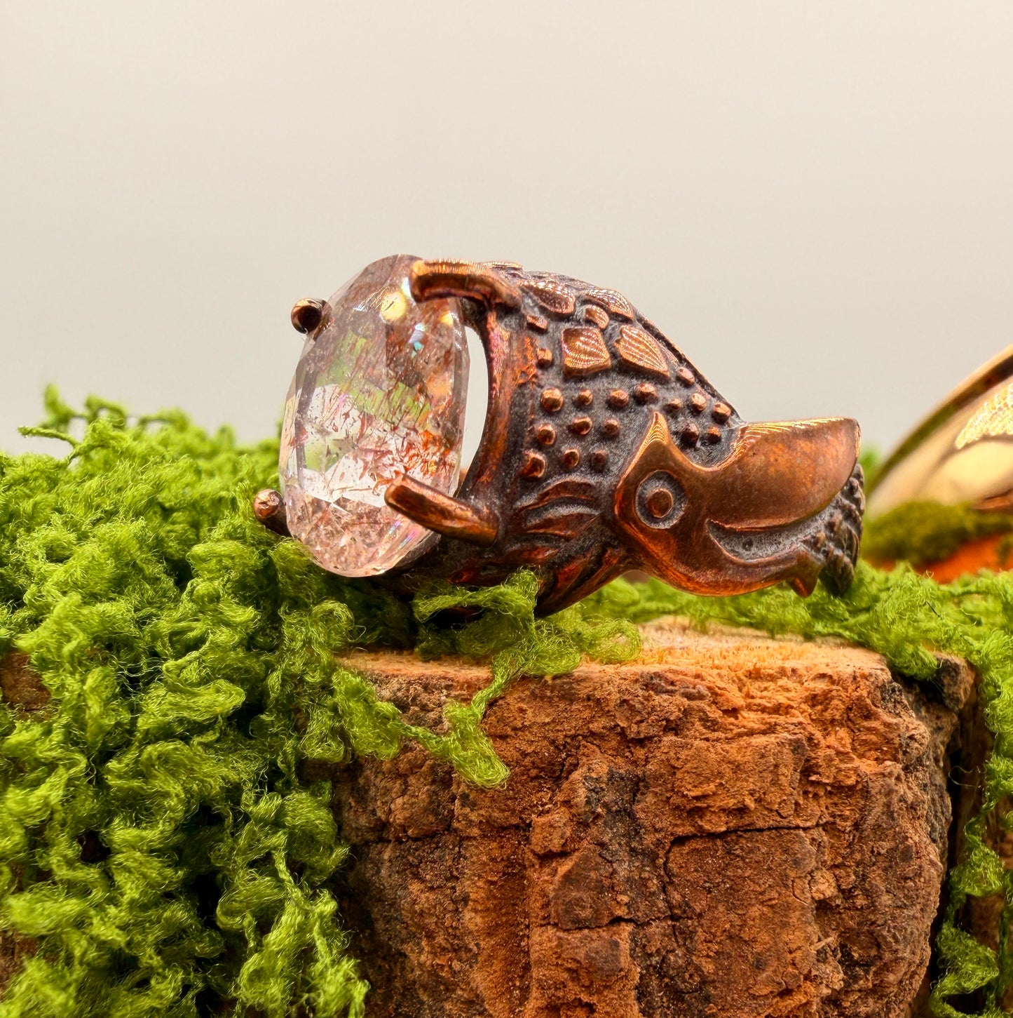 Lepidocrocite in Quartz Rings