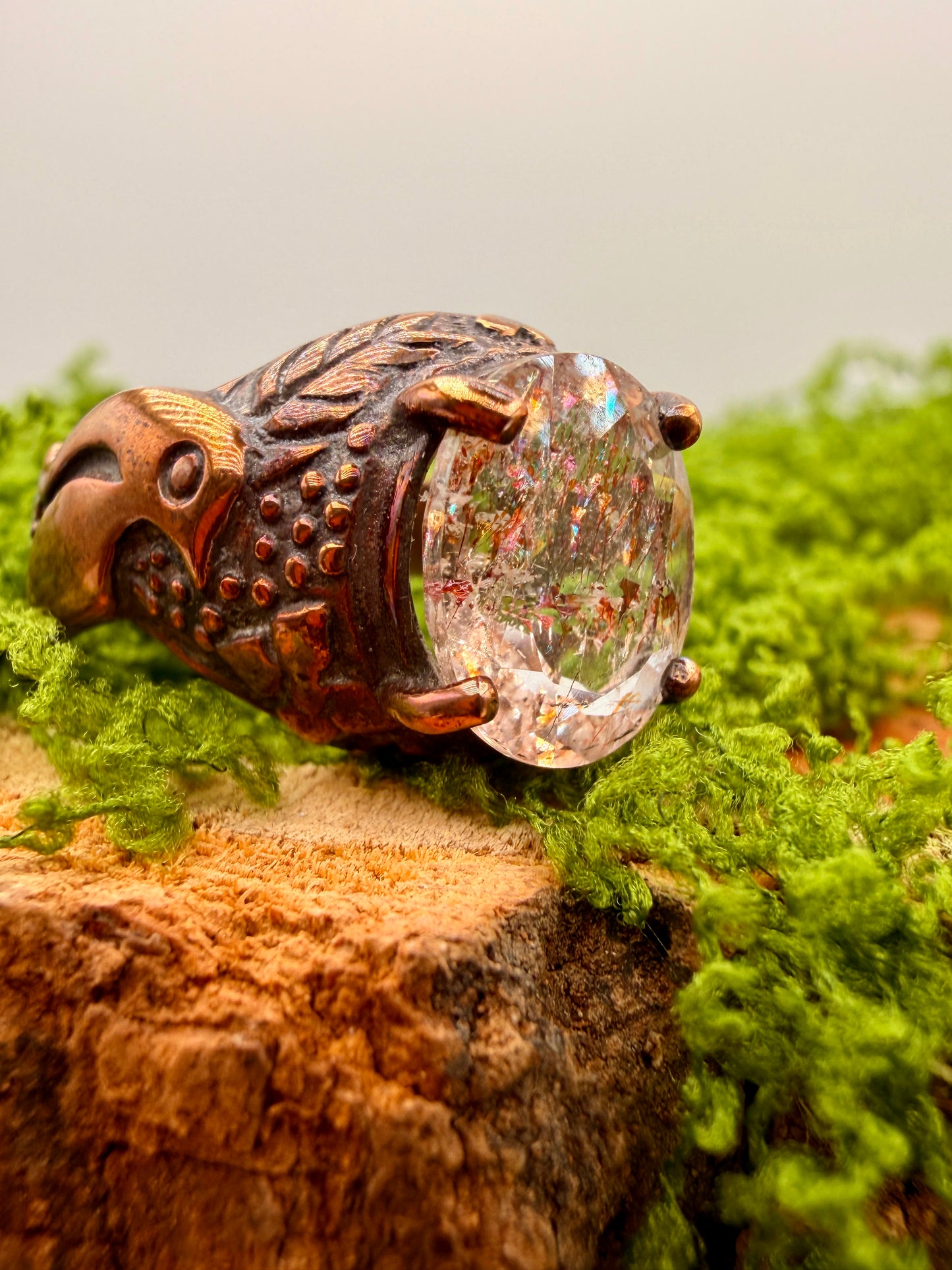 Lepidocrocite in Quartz Rings
