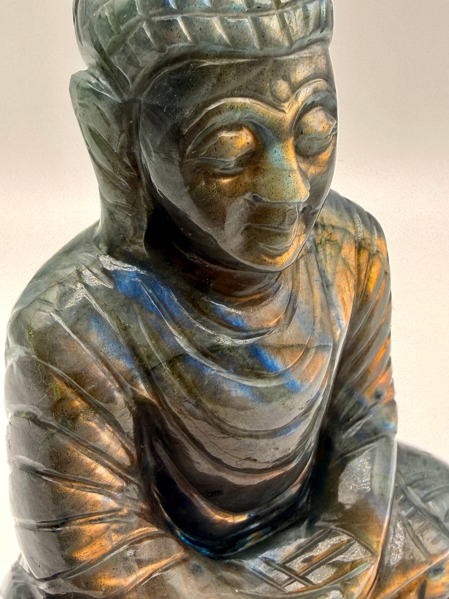 Labradorite Meditation Buddha Altar