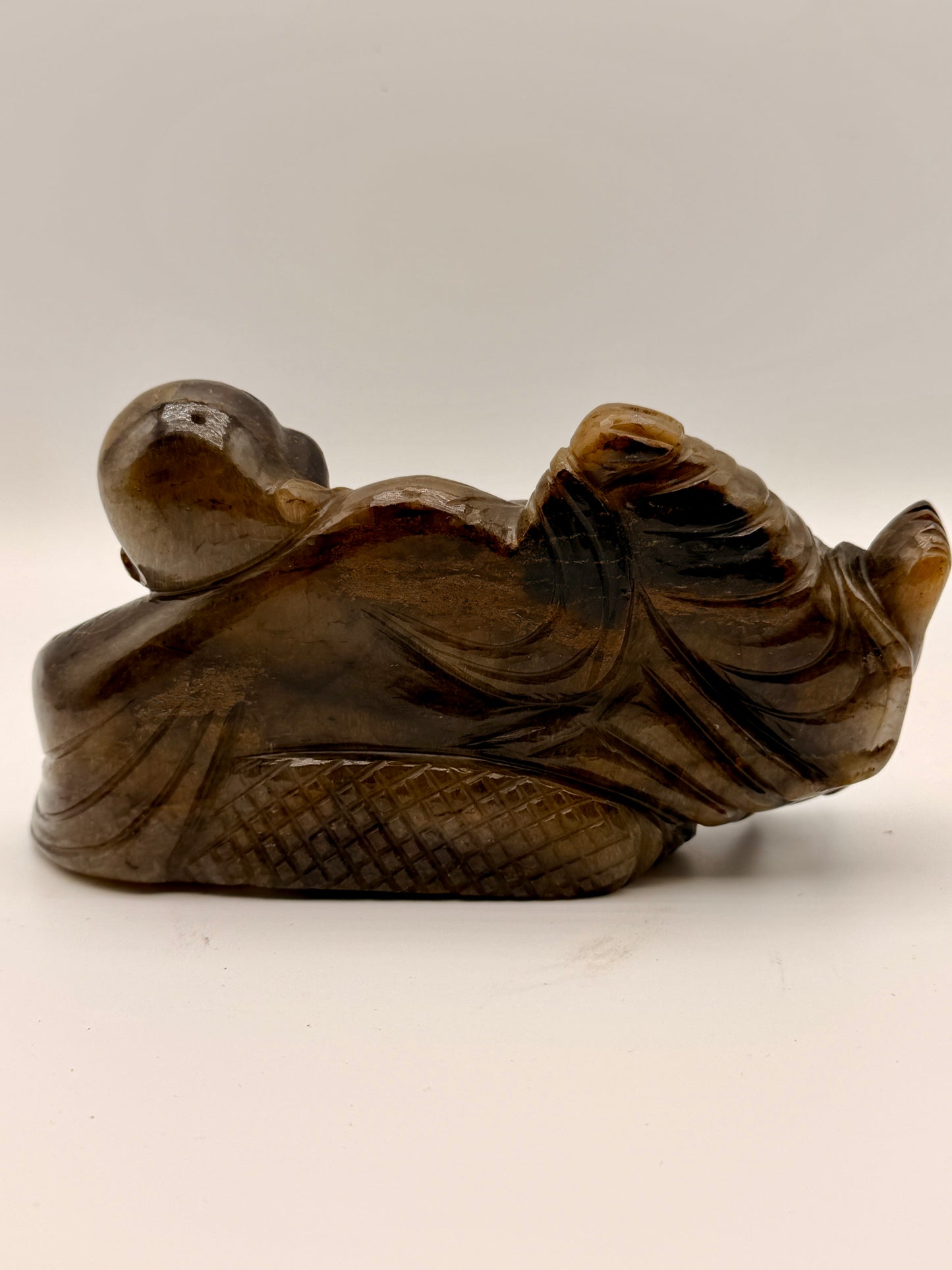 Tiger Eye and Pietersite Joyful Buddha Altar