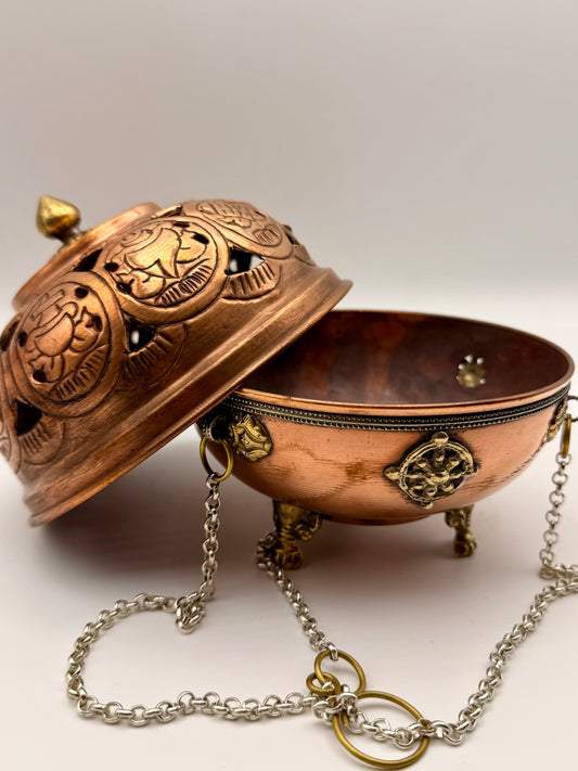 Copper & Brass Hanging Incense Burners