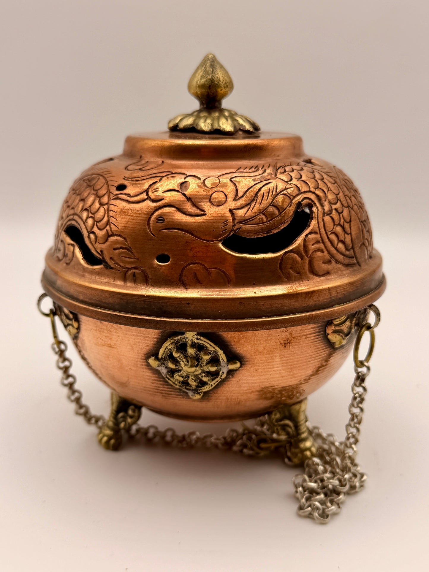 Copper & Brass Hanging Incense Burners