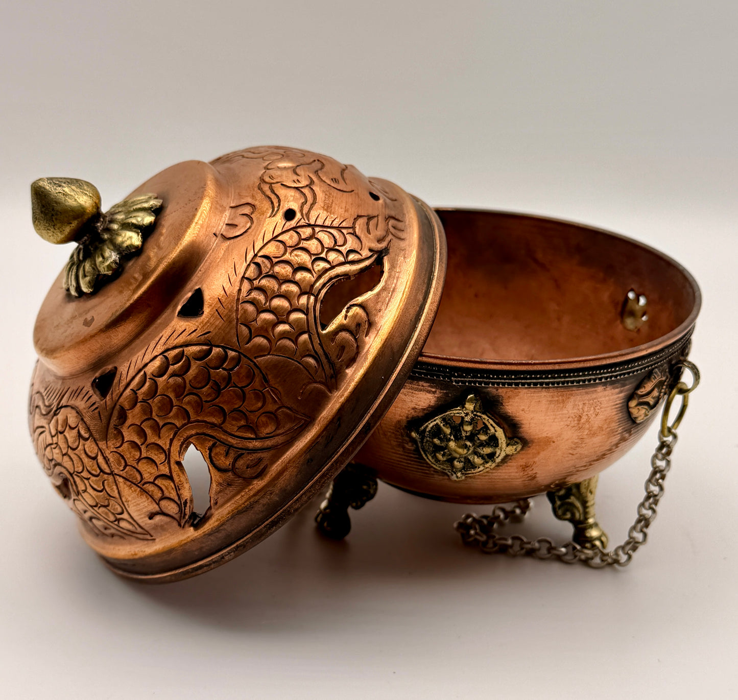 Copper & Brass Hanging Incense Burners