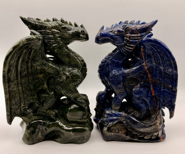 Dragon & Skull Statues