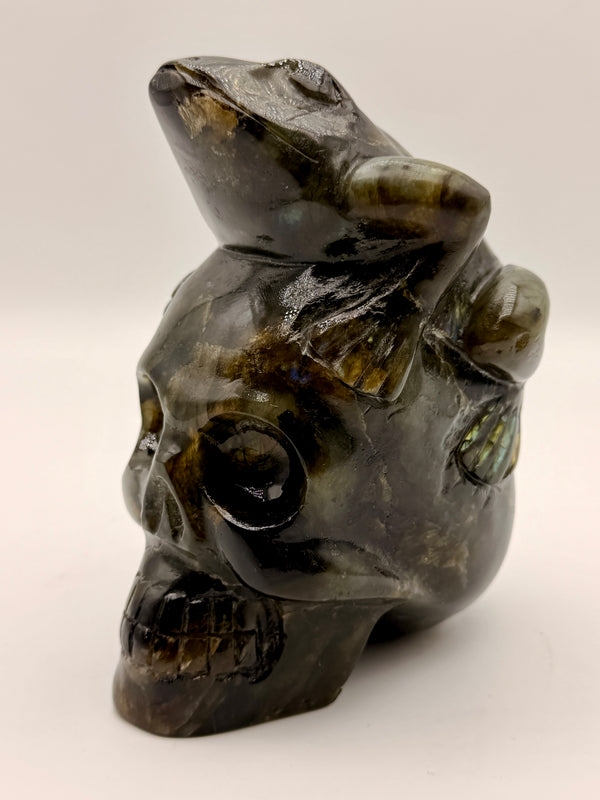 Labradorite Frog Skull