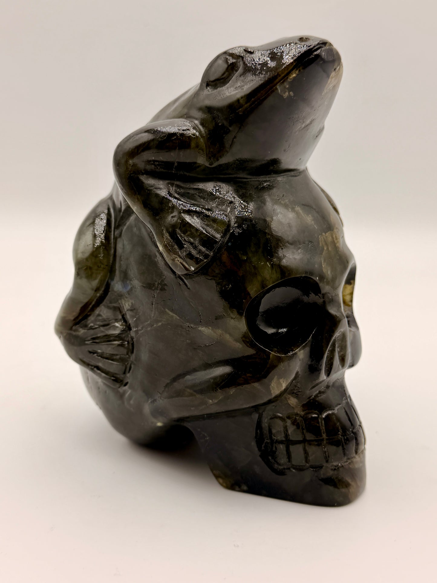Labradorite Frog Skull