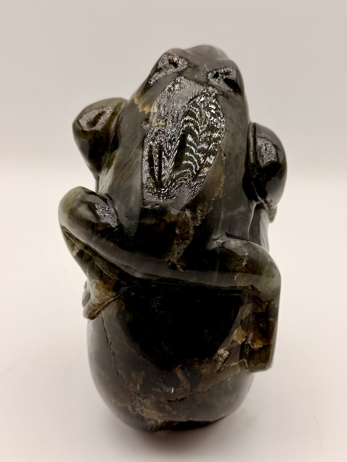 Labradorite Frog Skull