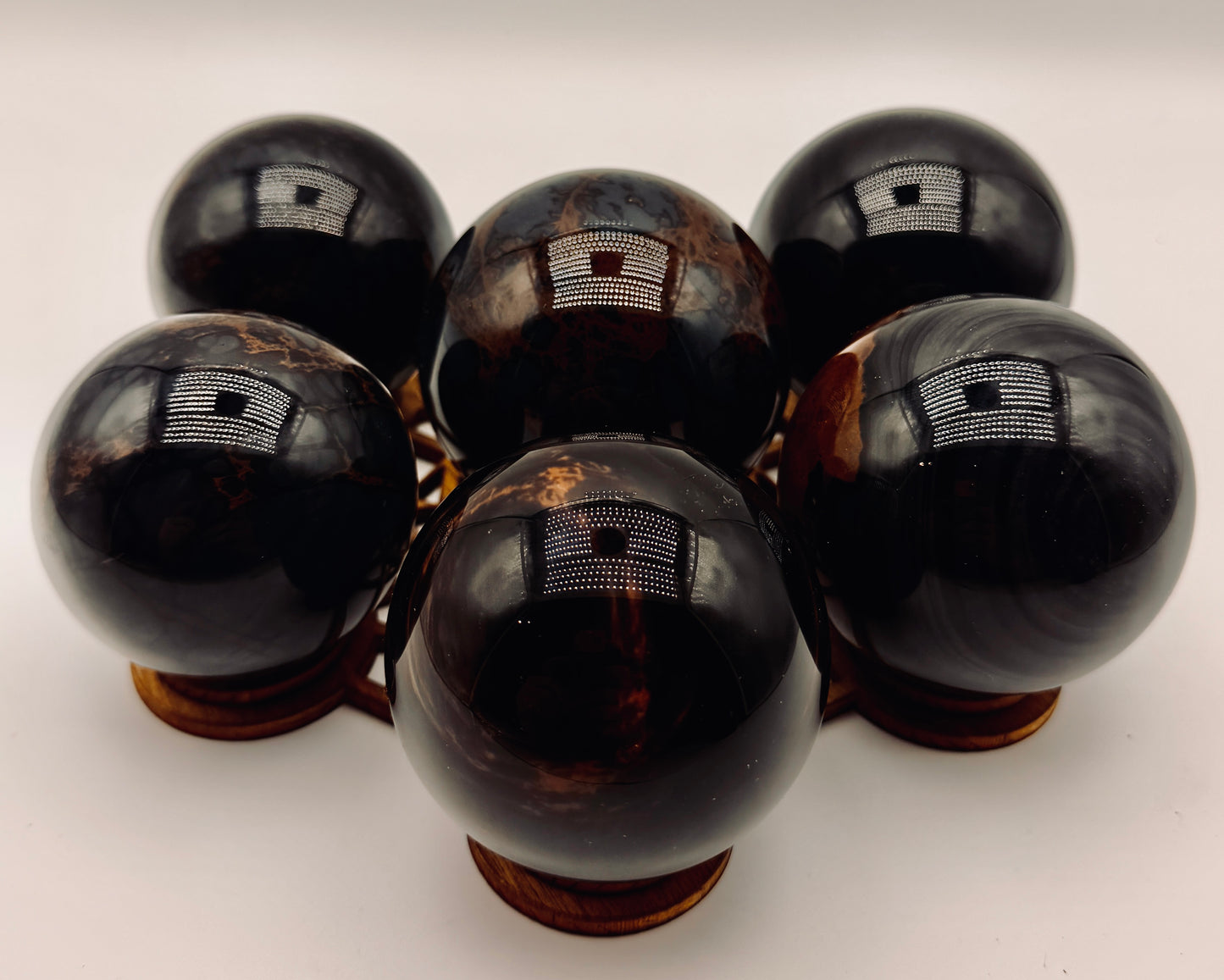 Blue Dragon Eye Obsidian Orbs