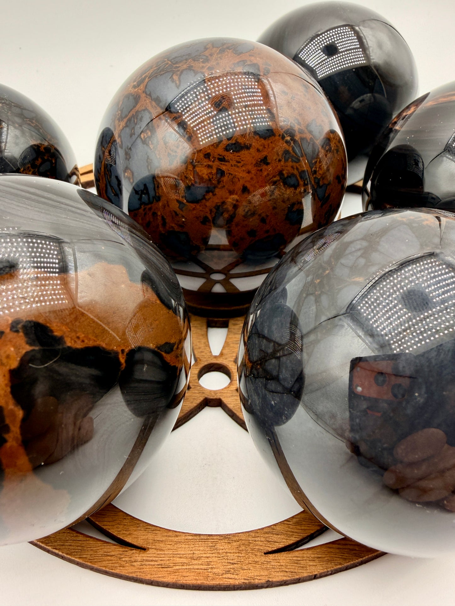 Blue Dragon Eye Obsidian Orbs