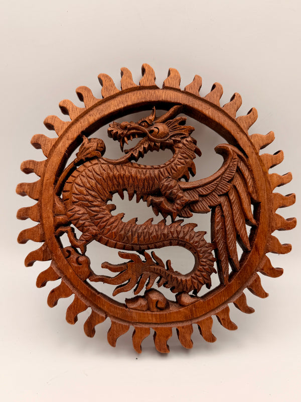 Teak wood Dragons
